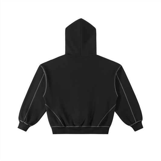 "But Why" Fleece Zip Hoodie Penguin Set