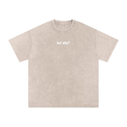"but why?" Penguin Washed Tee