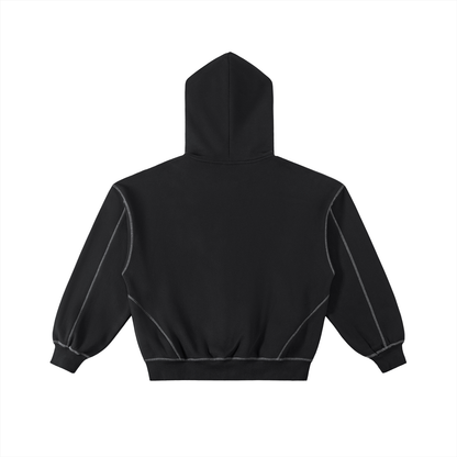 "But Why" Fleece Zip Hoodie Penguin Set